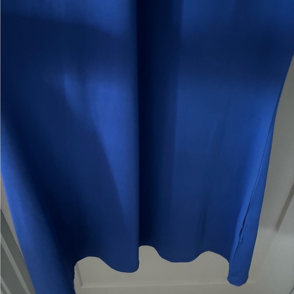 Royal Blue Maxi Dress High Neckline - Picture 4 of 6